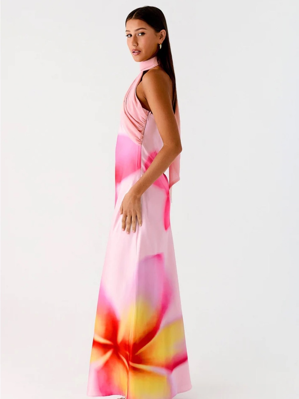 Peppermayo Pink One-Shoulder Floral Maxi Dress - Picture 2 of 7